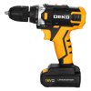 Deko 083-1041 Аккумуляторная дрель-шуруповерт + набор 63 инструмента 16В, 2х1.5