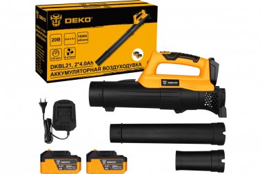 Фотография товара 'Deko 063-4361 Воздуходувка садовая аккумуляторная DKBL21, 20В, 2x4.0Ач'