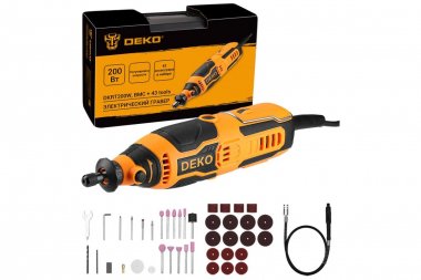 Фотография товара 'Deko 083-1066 Электрический гравер 200 Вт, + набор аксессуаров 43'