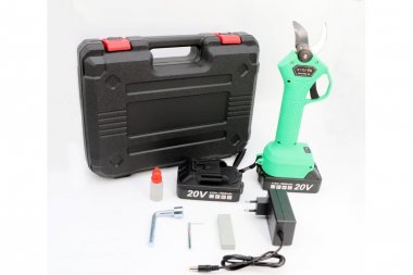 Фотография товара 'Deko 082-1855 Секатор аккумуляторный ZITREK GreenNer 20 (20В, 2,0Ач Li-ion аккум. 2шт., зу, кейс)'