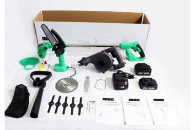 Фотография товара 'Deko 082-2022 Набор аккумуляторного инструмента ZITREK (GreenCut 20, ZKBL20, GreenSaw 20 Extra Power) 3 в 1, 1х2.0Ач, 1х4.0Ач'