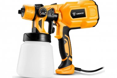 Фотография товара 'Deko 018-1043 Краскопульт электрический DKSG55K1 HVLP (550W, 800 мл)'