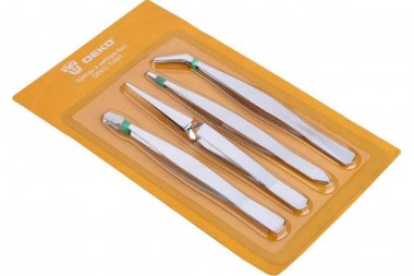 Фотография товара 'Deko 065-0755 Набор пинцетов TW01 (4 предмета)'