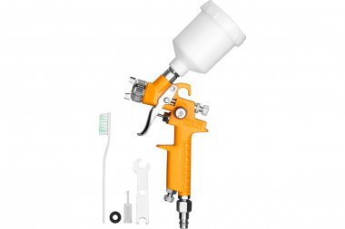 Фотография товара 'Deko 018-0929 Краскопульт пневматический с верхним бачком DKSG125P HVLP'