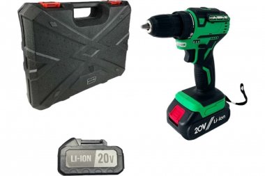 Фотография товара 'Deko 063-4061 Дрель аккумуляторная бесщеточная Zitrek Greenpower 20 Pro (20В, Li-ion аккум. 2шт, ЗУ, кейс, бита)'