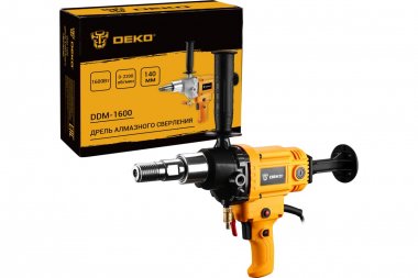 Фотография товара 'Deko 063-4434 Дрель алмазного сверления DDM-1600, 1600 Вт, Макс. Диаметр - 140 мм'