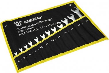 Фотография товара 'Deko 065-0988 Набор комбинированных гаечных ключей DKHT12-1 в сумке'