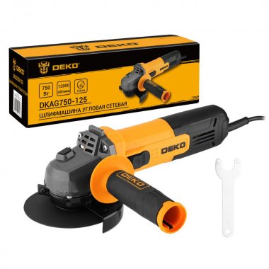 Фотография товара 'Deko 080-1007 Углошлифовальная машина (УШМ) DKAG750-125, 125мм, 750 Вт'