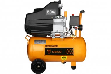 Фотография товара 'Deko 018-1107 Компрессор воздушный поршневой масляный DKAC24, 24л ресивер, 260 л/мин'