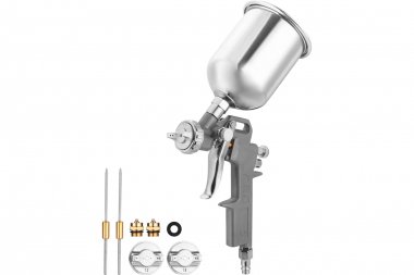 Фотография товара 'Deko 018-1100-1 Краскопульт пневматический с верхним бачком DKSG01-1 (500 мл, металл, 1.2/1.5/1.8 мм)'