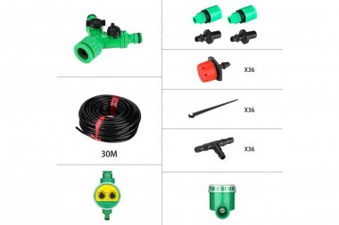 Фотография товара 'Deko 065-0958 Система полива: комплект для капельного полива DKI30, шаровой таймер DKIT04'