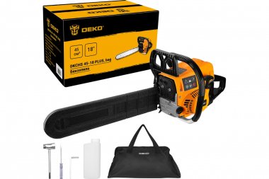 Фотография товара 'Deko 085-2002 Бензопила 3,1 л.с., 45 куб.см, 18", в сумке'