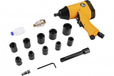 Фотография товара 'Deko 018-1101 Гайковерт пневматический ударный DKPT01 SET 3 в чемодане с набором 16 предметов'