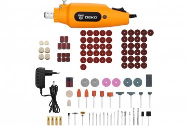 Фотография товара 'Deko 063-1417 Гравер сетевой DKRT150 в кейсе +110 аксессуаров'