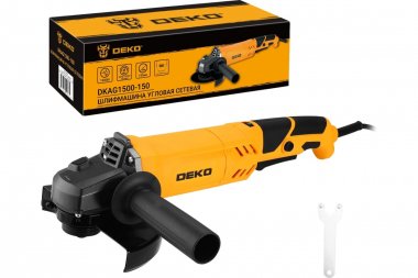 Фотография товара 'Deko 063-4299 Углошлифовальная машина (УШМ) DKAG1500-150, 150 мм, 1500 Вт'