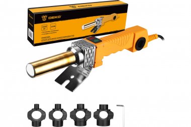 Фотография товара 'Deko 063-4248 Аппарат для сварки полипропиленовых труб PPWM2500W 4 насадки (16-32 мм)'