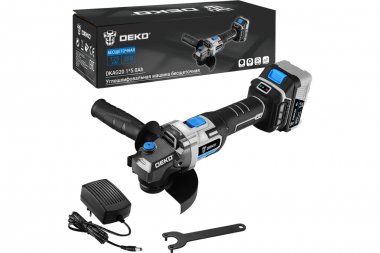 Фотография товара 'Deko 063-4026 Углошлифовальная машина бесщеточная DKAG20, 20В, 1*5.0Ач'