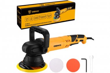 Фотография товара 'Deko 083-1047 Шлифмашина полировальная орбитальная сетевая 150мм, 1400 Вт'
