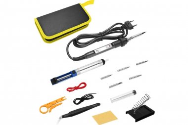 Фотография товара 'Deko 065-0400 Паяльник цифровой SI10 80Вт/220В в кейсе'