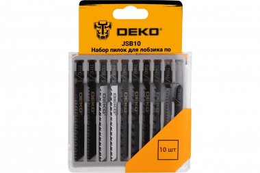Фотография товара 'Deko 063-4348 Набор пилок для лобзика по дереву JSB10, 10 шт'