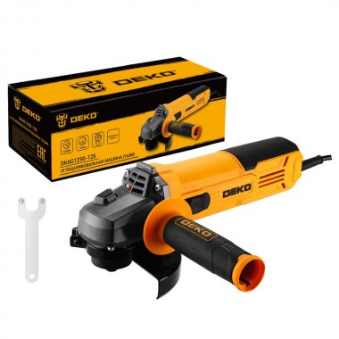 Фотография товара 'Deko 080-1008 Углошлифовальная машина DKAG1250-125, 125мм, 1250 Вт'