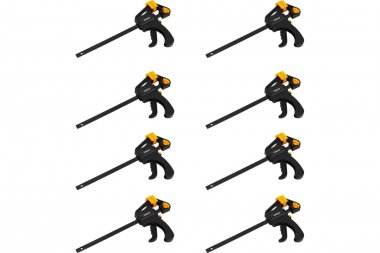 Фотография товара 'Deko 065-0669 Набор быстрозажимных струбцин 100 мм CL100-8'