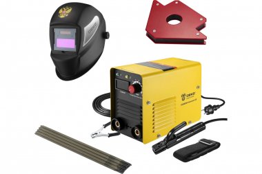 Фотография товара 'Deko 051-4684 Набор для сварки (DKWM200A LCD Advanced, DKM BLACK, DKMC1, набор электродов)'