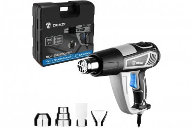 Фотография товара 'Deko 085-1078 Фен строительный в кейсе, с LCD дисплеем, 2500Вт'