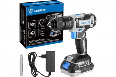 Фотография товара 'Deko 083-1119 Дрель-шуруповерт аккумуляторная ударная 20В, 1x2.0Ач'