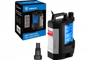 Фотография товара 'Deko 076-0541 Насос дренажный DWP-950P PLUS (грязевая, 2 режима, 220В, 950Вт, пластик)'