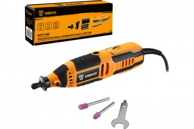 Фотография товара 'Deko 063-1410 Электрический гравер DKRT200E с регулировкой скорости, 200 Вт'