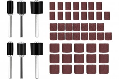 Фотография товара 'Deko 065-0676 Набор шлифовальных барабанов для гравера RT51'