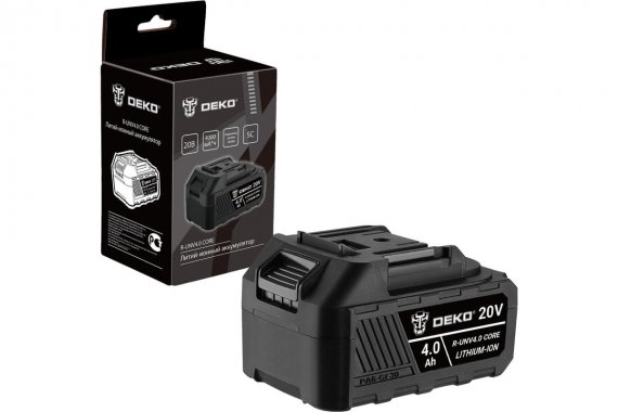 Фотография товара 'Deko 083-1015 Аккумулятор Li-ion, 20В, 4.0А*ч'