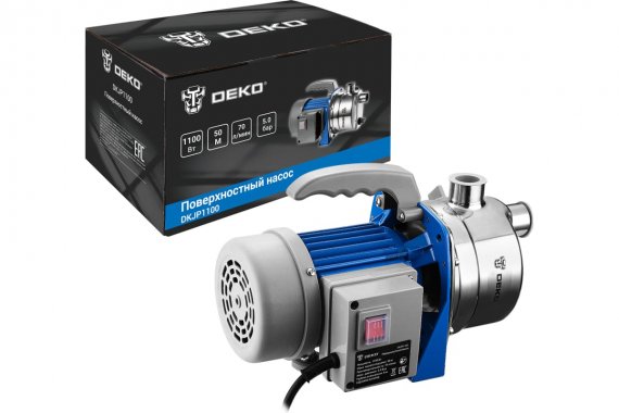 Фотография товара 'Deko 076-0529 Поверхностный насос DKJP1100, 1100Вт, 70 л/мин'