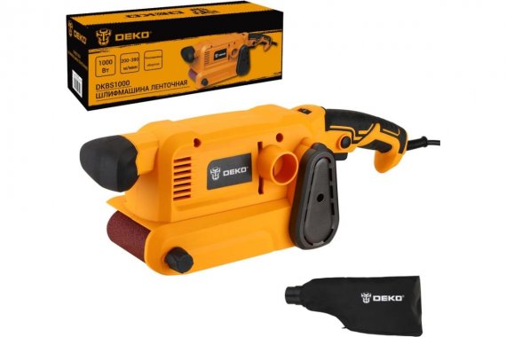 Фотография товара 'Deko 063-4353 Шлифмашина ленточная DKBS1000, 1000 Вт, с регулировкой оборотов'