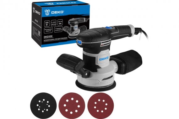Фотография товара 'Deko 063-4264 Шлифмашина эксцентриковая сетевая DKG550'