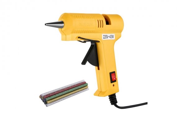 Фотография товара 'Deko 063-4970 Термопистолет клеевой DKGG40 40Вт SET 5 с набором цветных клеевых стержней (12 шт, 7 мм)'