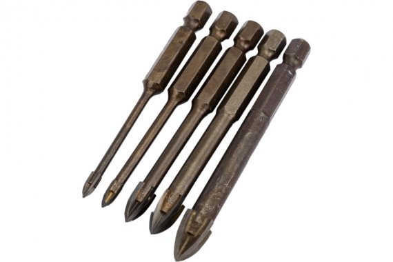 Фотография товара 'Deko 065-0535 Набор сверл по керамике с шестигранным хвостовиком DH05-4, 3-10 мм'