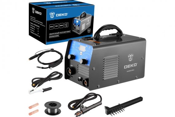 Фотография товара 'Deko 051-4695 Сварочный полуавтомат DKWM200NG, MIG без газа/MMA/TIG LIFT, 200А + проволока 0.5 кг'