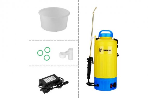 Фотография товара 'Deko 065-0950 Опрыскиватель садовый аккумуляторный DKSP11, 8 л'