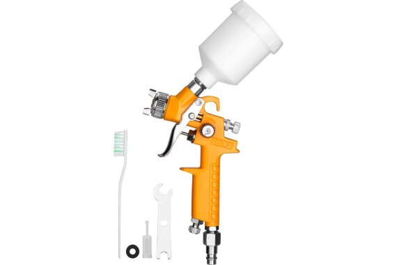 Фотография товара 'Deko 018-0929 Краскопульт пневматический с верхним бачком DKSG125P HVLP'