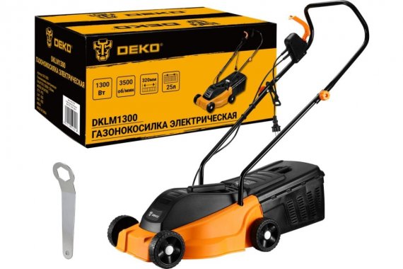 Фотография товара 'Deko 063-3005 Газонокосилка электрическая DKLM1300, 1300Вт, 320мм'