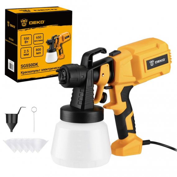 Фотография товара 'Deko 083-1131 Краскопульт электрический 800 мл, 550Вт'