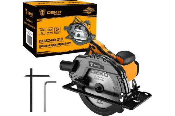 Фотография товара 'Deko 063-4319 Дисковая (циркулярная) пила DKCS2400-210 2400Вт, 210мм диск'