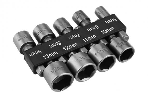 Фотография товара 'Deko 065-0583 Набор головок BS09 9 шт. 5-13 мм'