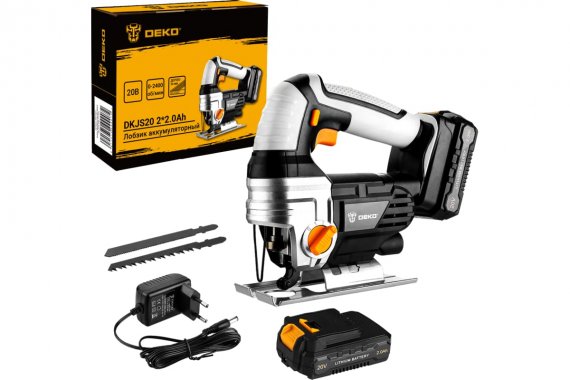 Фотография товара 'Deko 063-4211 Лобзик аккумуляторный DKJS20 20В 2*2.0Ач'