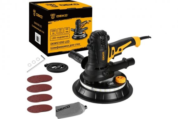Фотография товара 'Deko 083-1036 Шлифмашина для стен 180мм, 1050 Вт'