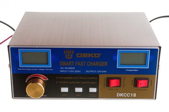 Фотография товара 'Deko 051-8054 Зарядное устройство DKCC18, 12/24В, 18А'