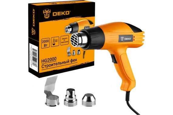 Фотография товара 'Deko 083-1123 Строительный фен, 2000Вт, 2 скорости'