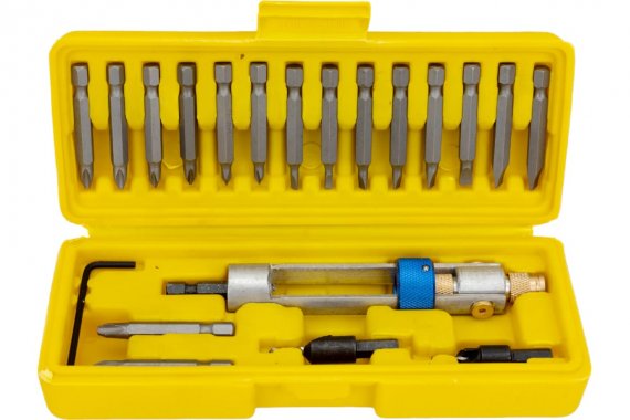 Фотография товара 'Deko 065-0547 Набор бит, сверл и насадка-твистер на шуруповерт DS20'